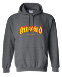 FLAMING BUFFALO NEW YORK "Retro Sk8" -  Hooded Sweatshirt