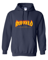 FLAMING BUFFALO NEW YORK "Retro Sk8" -  Hooded Sweatshirt