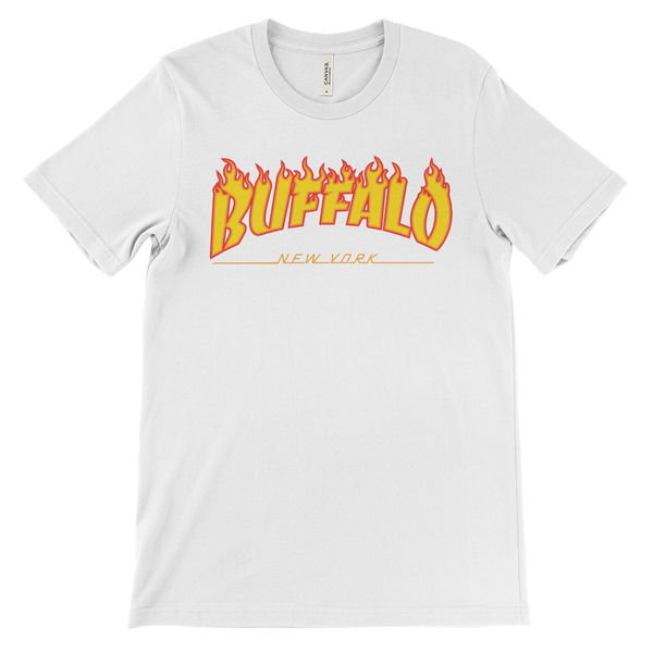 FLAMING BUFFALO NEW YORK "retro sk8" - T-shirt