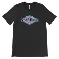 GRAND ISLAND New York - retro 80s & 90s theme park logo style - T-shirt