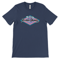 GRAND ISLAND New York - retro 80s & 90s theme park logo style - T-shirt