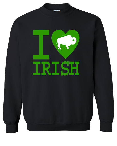 I LOVE BUFFALO IRISH -  Crewneck Sweatshirt