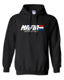 MAFIA - Buffalo USA - patriotic stripes 80s 90s retro football fan NY Hooded Sweatshirt