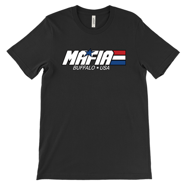 MAFIA - Buffalo USA - patriotic stripes 80s 90s retro football fan NY T-Shirt