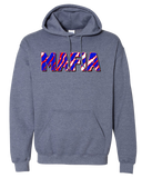 MAFIA - Retro 90s Wild Buffalo Football Fan Stripe - Hooded Sweatshirt