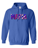 MAFIA - Retro 90s Wild Buffalo Football Fan Stripe - Hooded Sweatshirt
