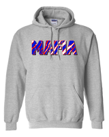 MAFIA - Retro 90s Wild Buffalo Football Fan Stripe - Hooded Sweatshirt