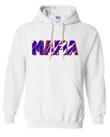 MAFIA - Retro 90s Wild Buffalo Football Fan Stripe - Hooded Sweatshirt