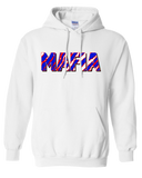 MAFIA - Retro 90s Wild Buffalo Football Fan Stripe - Hooded Sweatshirt