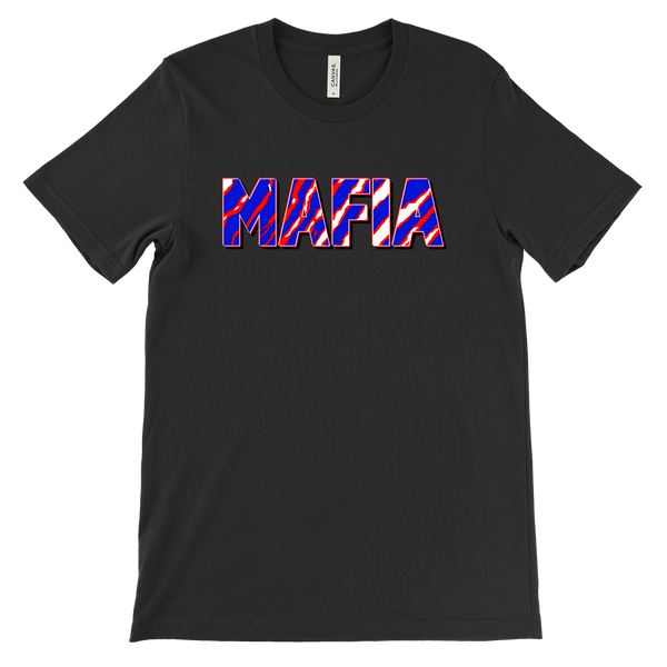 MAFIA - retro 90s wild Buffalo football fan stripe - T-shirt