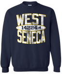 WEST SENECA NEW YORK 14224 - retro distressed - crewneck sweatshirt