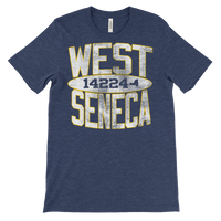 WEST SENECA NEW YORK 14224 - retro distressed - T-shirt