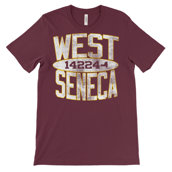 WEST SENECA NEW YORK 14224 - retro distressed - T-shirt
