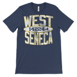 WEST SENECA NEW YORK 14224 - retro distressed - T-shirt