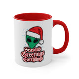 Greetings Earthlings Mug white/red